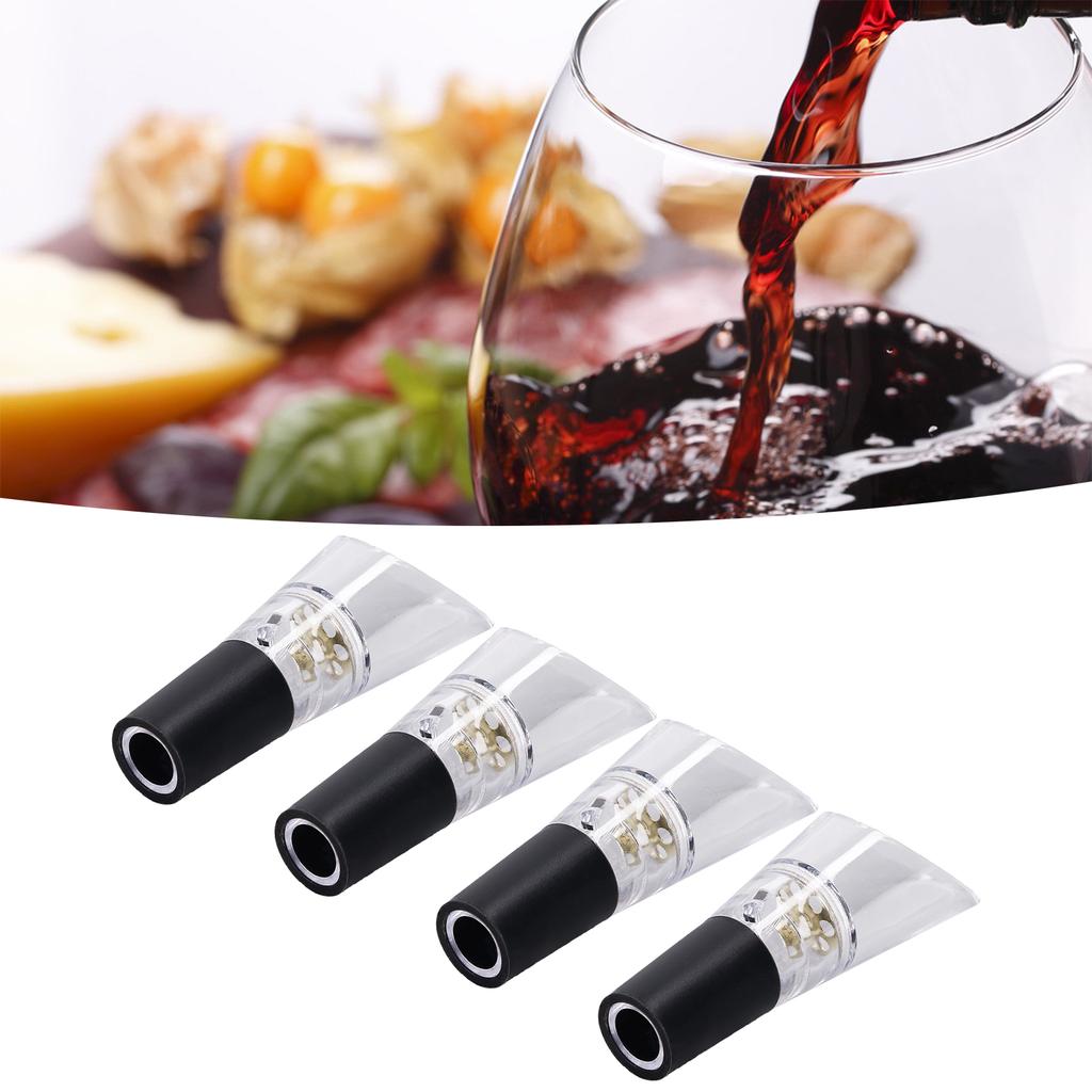 4PCS Wine Aerator Pourer PC Eco Friendly Decanter Spout Bar Accessories for Household Party