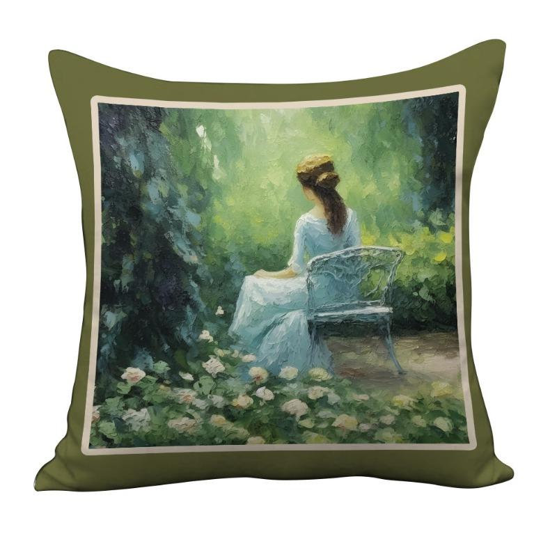 Nordic Retro Light Luxury High-end Pillowcase Living Room Bedside Sofa Pillow Bedroom Cushion Pillow Case