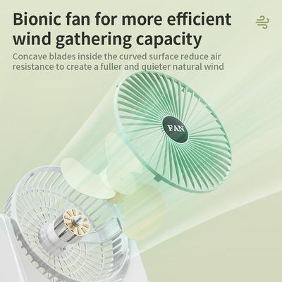 Desktop Electric Fan Small And Portable Home Office Learning Outdoor Camping Office Desk USB Charging 3-Speed Adjustable Cooling
