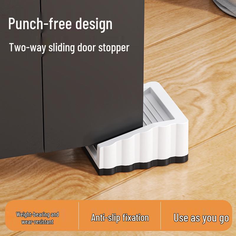 Windproof Door Wedge Stopper: Anti-Collision, Anti-Pinch Door Blocker & Holder