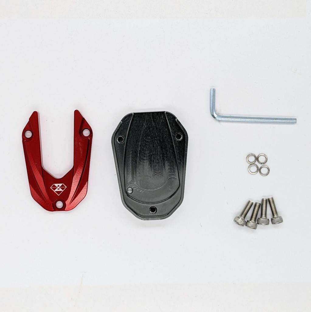 REBLE/REBLE REBEL/REBEL MC49/MC49 250cc/500cc Side Stand Cover Side Stand End Custom Parts Parts Dress Up PC60/pc60 Revel 250 (Red)