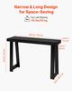 118 cm Console Table, Modern Desk Behind the Couch, Wooden Rectangle Entrance Desk, Narrow Long Sofa Table Accent Stand for Hallway, Bedroom, Living