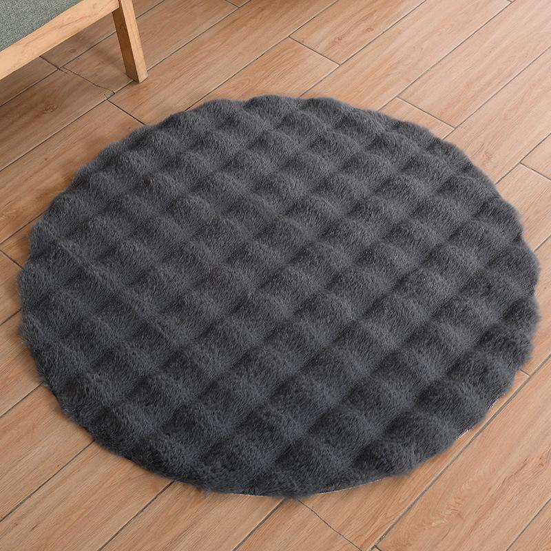 Super Soft Plush Round Rug Mat Fluffy Carpets for Living Room Home Decor Bedroom Kid Room Decoration Rug