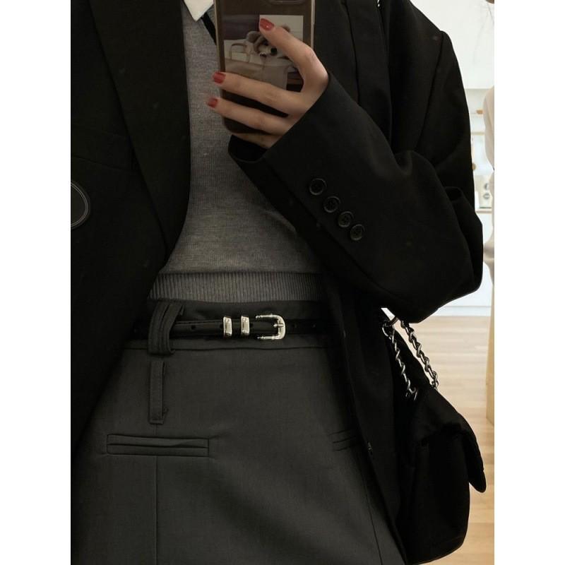 Classic Elegant Womens Waist Belt With Metal Buckle For Trendy Looks In Any Season