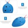 4Pcs Mini Ocarina 6-Hole Practice Instrument for Beginner Music Learning Tool Portable Plastic Wind Instrument Gift