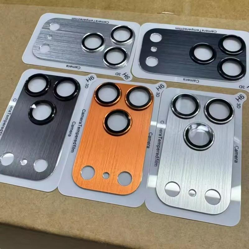 Pansret kameralinsebeskytter for iPhone 17 Pro max 17pro Metallramme Ring Bakre linse Herdet glassdeksel for iphone17pro Kapsel