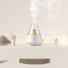 Essential Oil Diffuser, Cool Mist Humidifier for Home, 150ml Aroma Diffuser with Flame Effect LED Light, Auto Shut Off Quiet Humidifier for