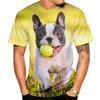 Fashion French Bulldog Graphics T-Shirts Summer Casual  Hip Hop OversizedO Neck Short Sleeve Funny Animal Printed T-shirts