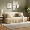 with Skirt Armless Futon Sofa Cover Elastic Sofa Slipcover Practical Couch Cover  Living Room