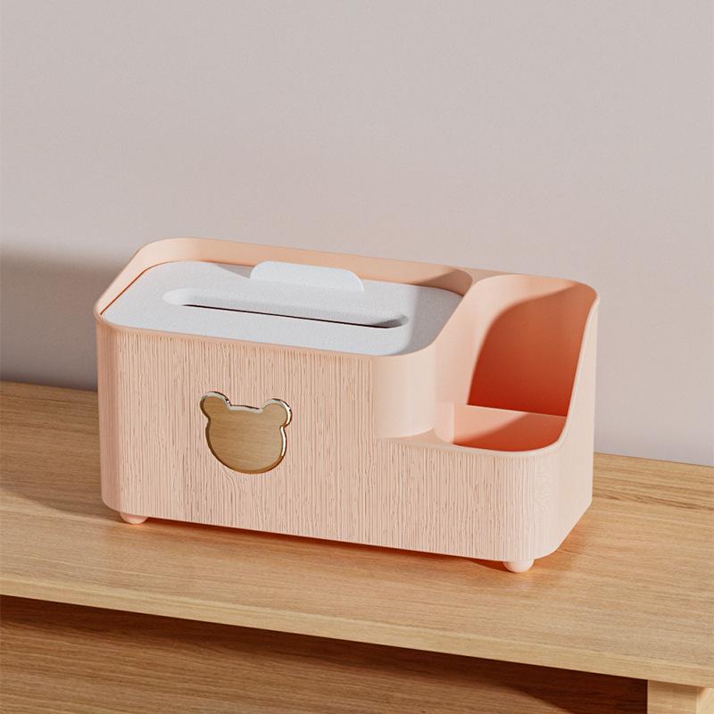 Multifunctional Cartoon Bear Tissue and Storage Box for Home