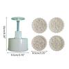 200g DIY 3D Mooncake Molds Flower Rose Patterns Shaped Moon Cake Mold Press Safe Mooncake Moulds for Mid-Autumn Festival