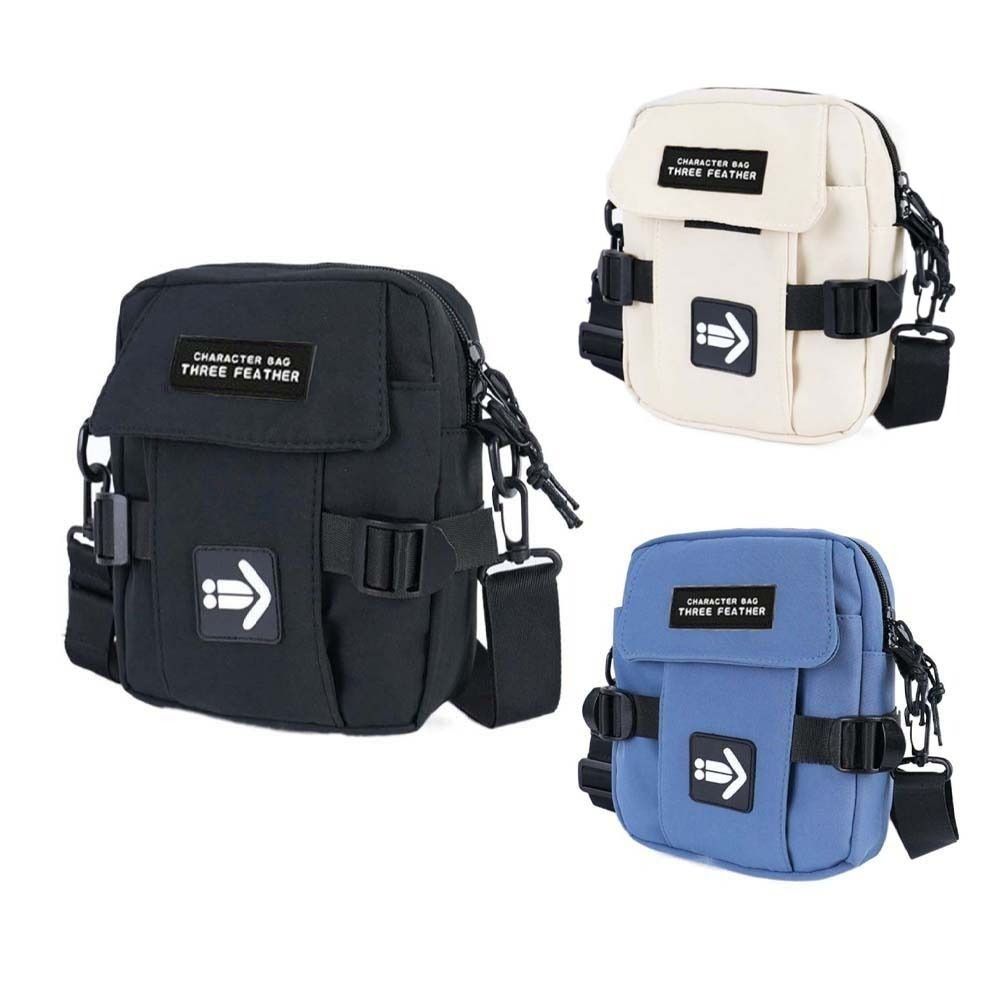 Large Capacity Messenger Crossbody Bag Korean Oxford Cloth Bag Simple Chest Bag  Unisex