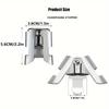 3 piezas, Tapón Sellador Profesional de Acero Inoxidable para Botella de Champán Vino Espumoso