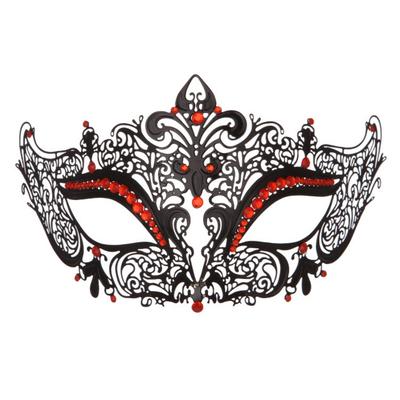 Creative Retro Half Face Mask Vintage Handmade Masquerade Mask Elastic Bands Rhinestone Halloween Party Mask