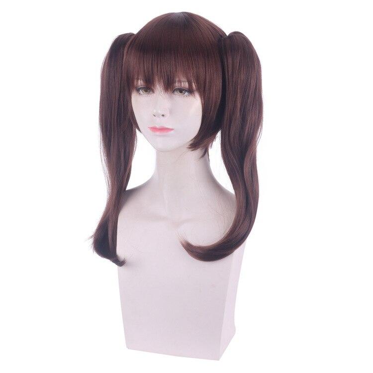 

55 СМ Аниме Семь Смертных Грехов Диана Косплей Парики Короткие Коричневые Двойные Хвостики Косплей Парик Волос 55CM коричневый