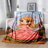 3D Glinda Musical Movie Wicked Cartoon Soft Plush Blanket,Flannel Blanket Throw Blanket for Living Room Bedroom Bed Sofa Cover