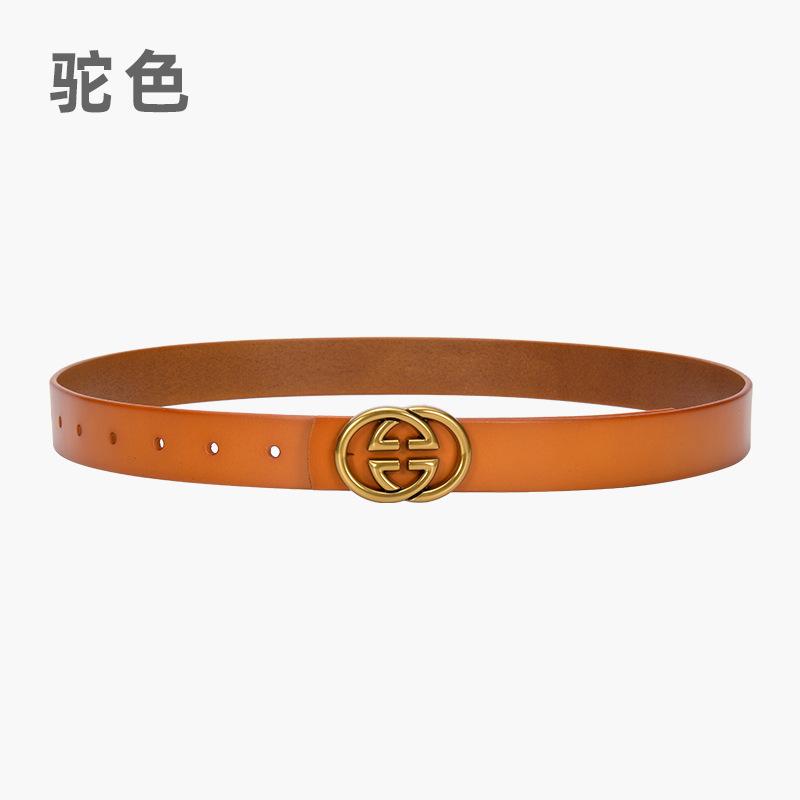 

Четыре сезона в наличии новый женский ремень универсальный корейский вариант простой головной слой коровья кожа ковбойский ремень молодежная мода ретро брюки ремень 105cm