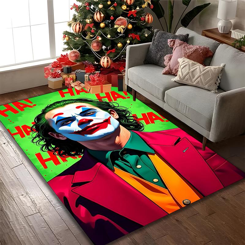 1pc Office Carpet, JOKER Chair Rug, Living Room Printed Area Rug, Home Chair Floor Mat