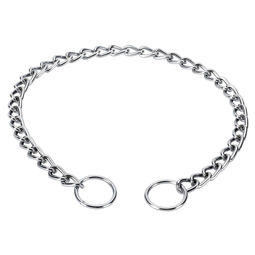 Dog Training Collar Chain Slider Collar Suitable For Small Medium And Large Dogs