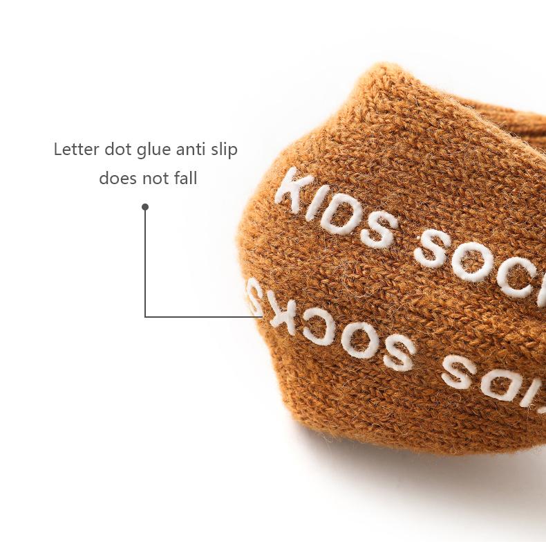 Baby Winter Wool Socks Boy Girl Solid Soft Fleece Thicken Warm Fur Short Socks Anti-slip Floor Calf Sock Baby Clothes Kids Stuff