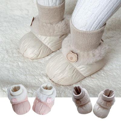 2025 Winter Velvet-Lined Warm Toddler Shoes for Boys and Girls, Anti-Slip Sock Design for Infants and Toddlers.
