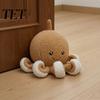 Child Proof Door Stop Plush Octopus Decorative Doorstop, Weighted Fabric Stopper for Home Marine Themed Wedge Office, Ocean Animal Floor Holder