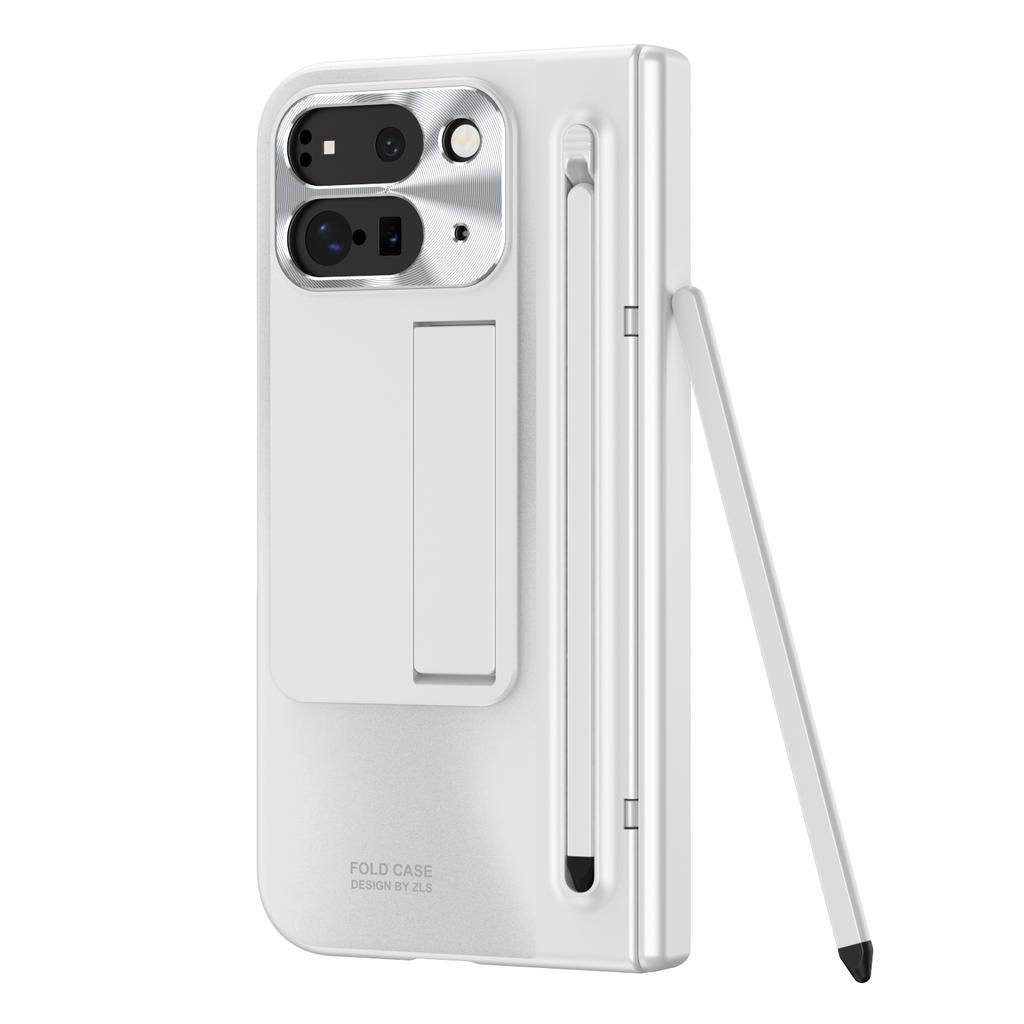 360° Vollschutz Scharnierhülle für Google Pixel 10 9 Pro Fold 2 mit Touch-Stift Gehärtete Faltabdeckung