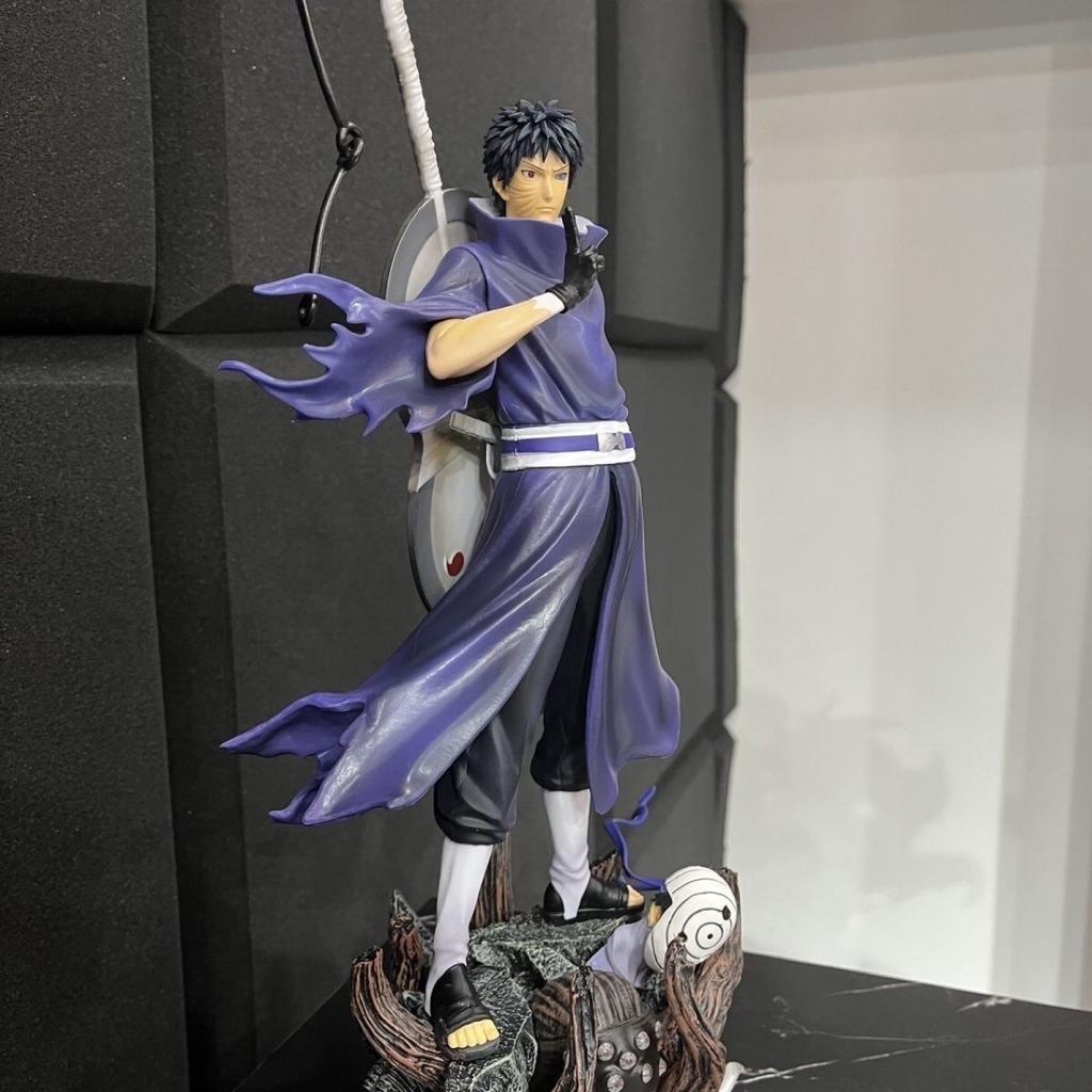 Popular New Product Naruto Figurine Standing Posture Giant Wave Uchiha Dual Head Anime Model Desktop Decoration Ornament Gift