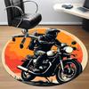 Tappeto Rotondo Tramonto Moto Ufficio, Tappetino Adatto Per Ufficio, Sotto Sedie Ufficio Camera da Letto Soggiorno Decorazione Casa, Decorazione Stanza