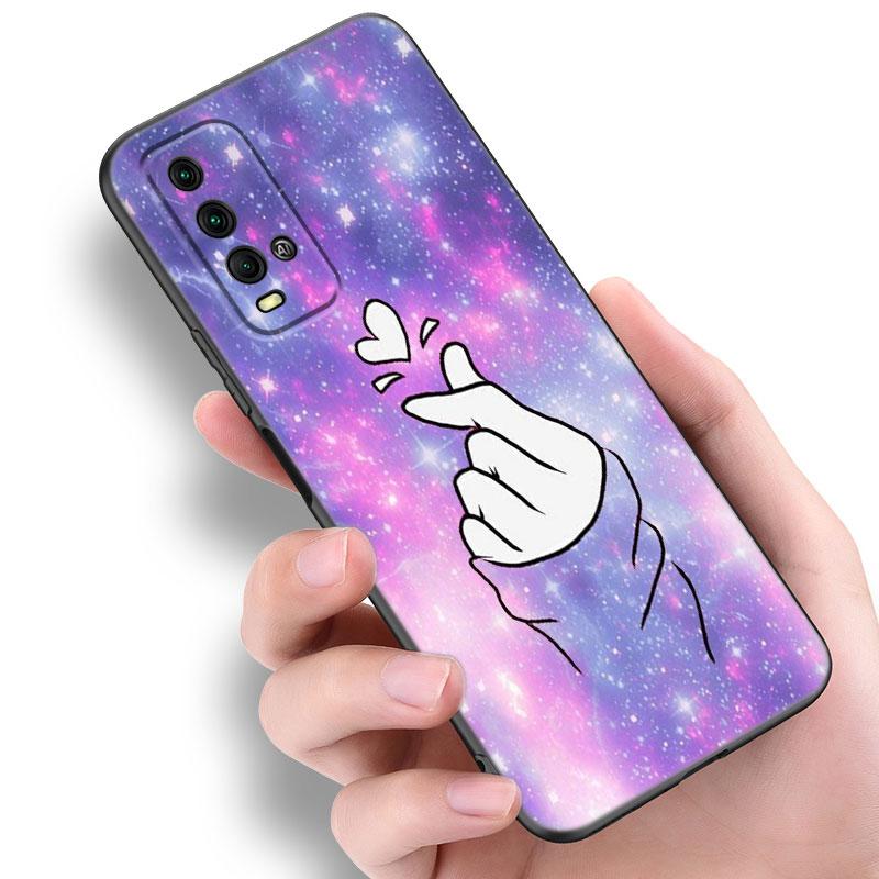 Love On The Finger Kpop Phone Case For Xiaomi Redmi Note 5 6 9T K20 K40 K50 Pro 7A 8A 9A 9C 9i 10A 10C A1 S2 TPU Black Cover
