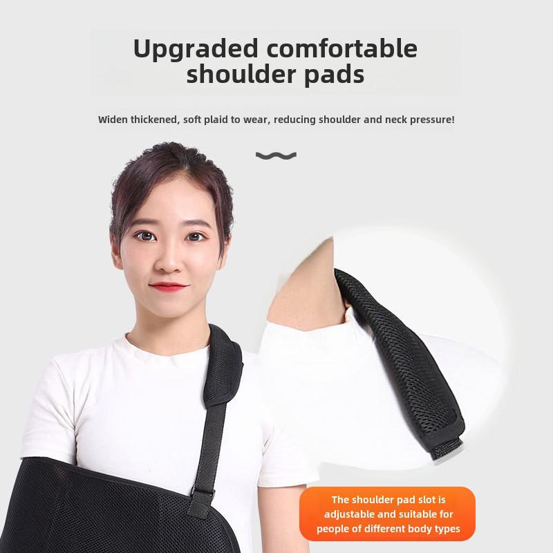 Breathable Thickened Anti-Strangulation Arm Sling with Wrist Fracture and Dislocation Fixation