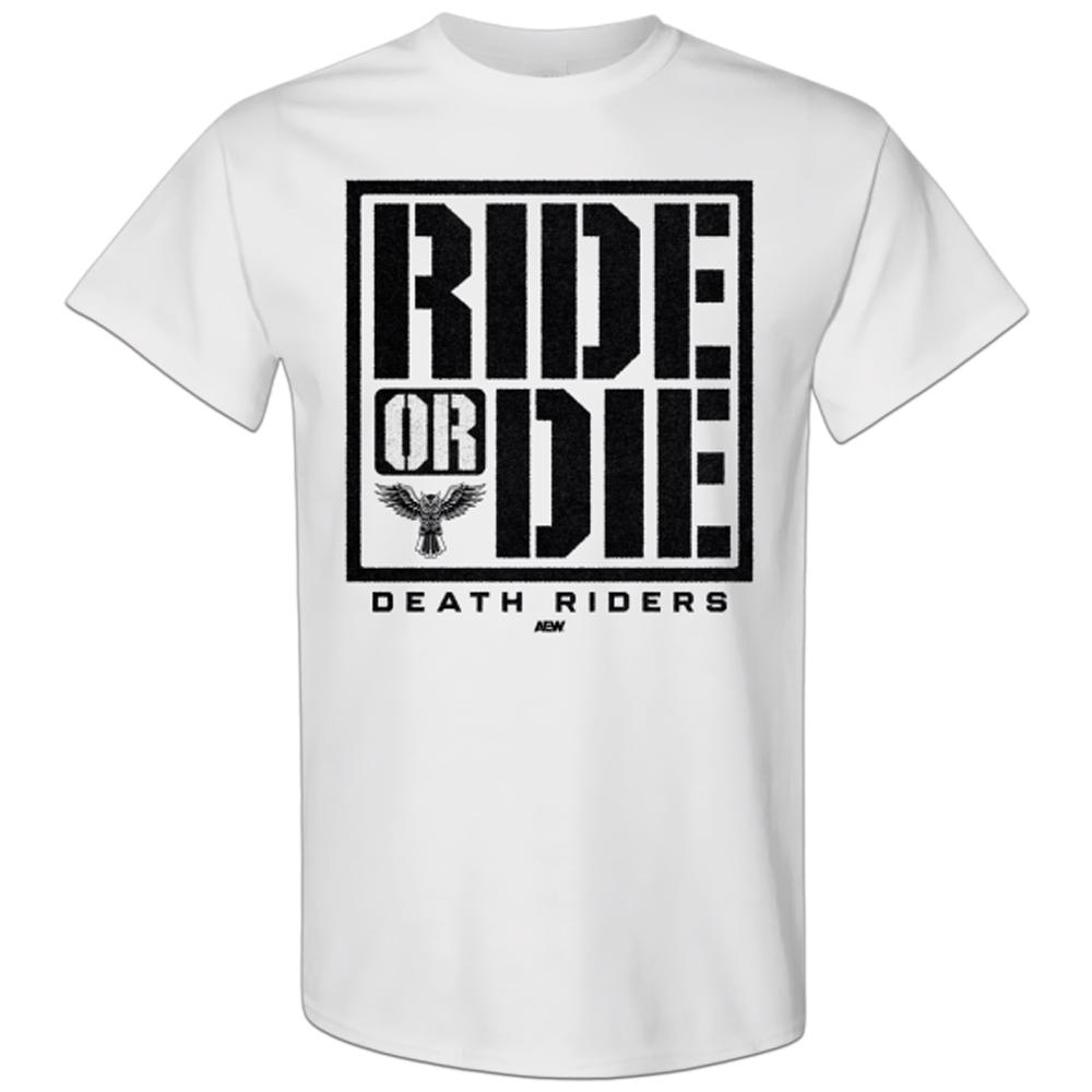 Cotton Men T Shirt Death Riders - Ride or DIE XL белый