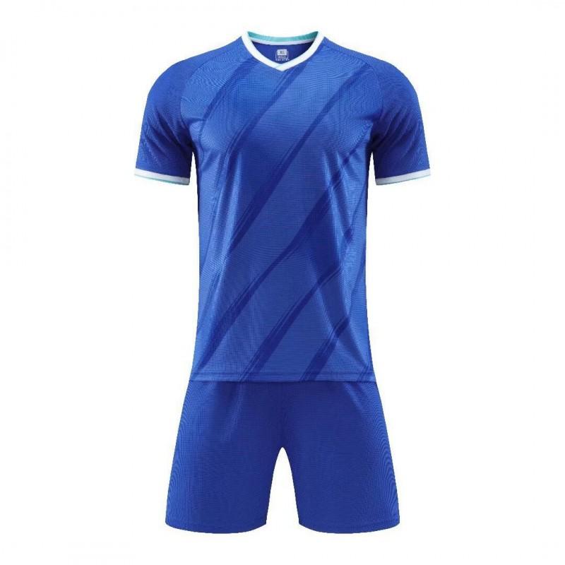 Customizable Soccer Jersey Set Men Women Kids Training Match Sport Uniform Breathable Synthetic Fabric