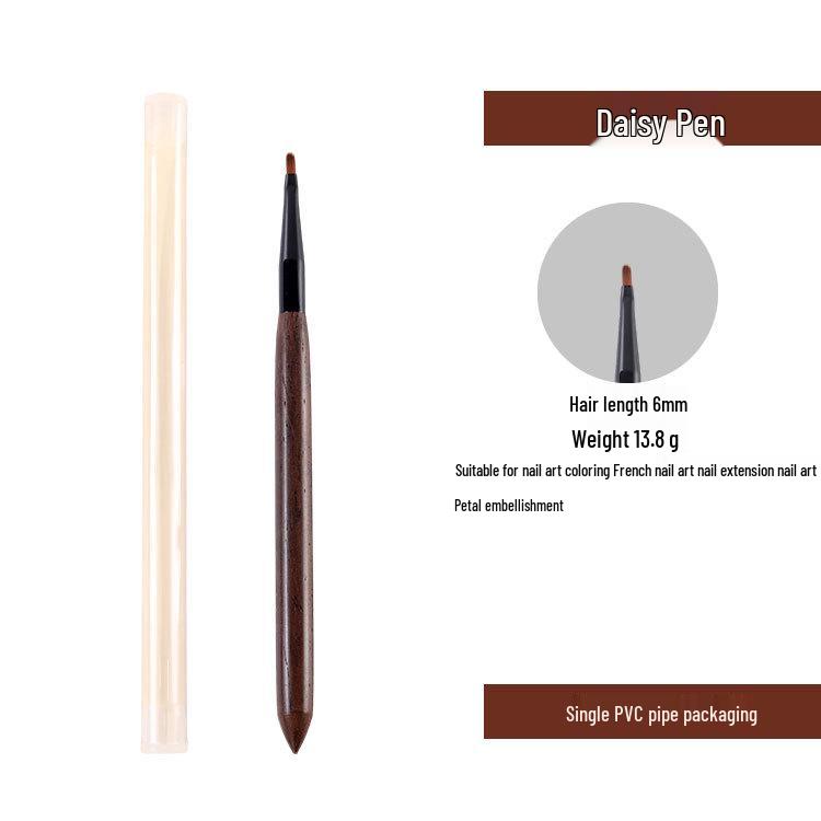 Japanese Sandalwood Nail Art Round Liner & Builder Gel Brush Set