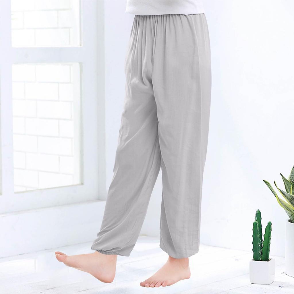 Dziecięce Bawełniano-Jedwabne Cienkie Spodnie Przeciw Komarom