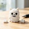 Gift for Cat Lovers 3D Printed Mummy Figurine, Cute Bandaged Kitten Statue Halloween Tabletop Small Animal Decoration, Compact Sculpture with