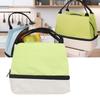 Insulated Lunch Bag Double Layer Oxford Cloth Bento Box Bag for Work School Green