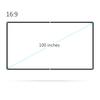 100 inches Projector Screen Widescreen 16:9 Portable Projection Screen Anti Crease Foldable Indoor Outdoor Projector