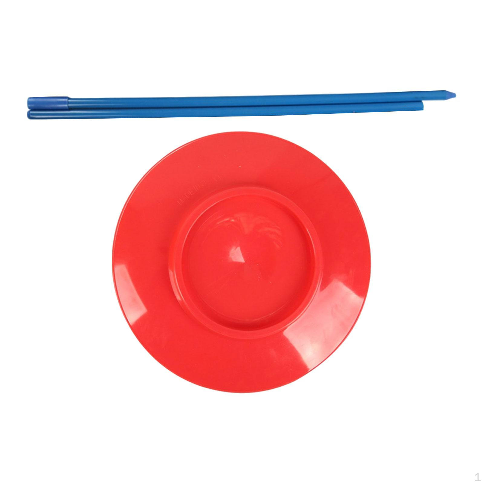 

Juggling Plate , Skills Game, Performance, Prop with червоний