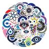 60 Waterproof Evil Eye Graffiti Stickers for Luggage, Notebooks, and Skateboards