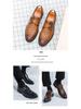 Men's Formal Crocodile Pattern Monk Strap Slip-On Shoes for Weddings and Business