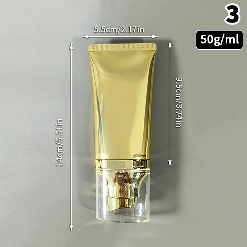 30/50ml Empty Portable Refillable Container Tubes Squeeze Foundation BB Cream Cosmetic Lotion Travel Bottle With Vacuum Pump