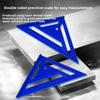 Tempered Plastic High Precision Multi Angle Ruler 90 Degree Right Angle Gauge 45 Degree Thickened Woodworking Measuring Tool