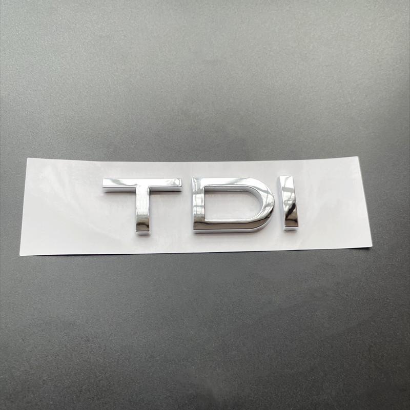 For Audi RS3 3D ABS Black Logo TDI Emblem Letters Car Trunk Badge For Audi A3 Sticker A1 A4 A5 A6 A7 A8 Q3 Q5 Q7 TDI Letters Accessories
