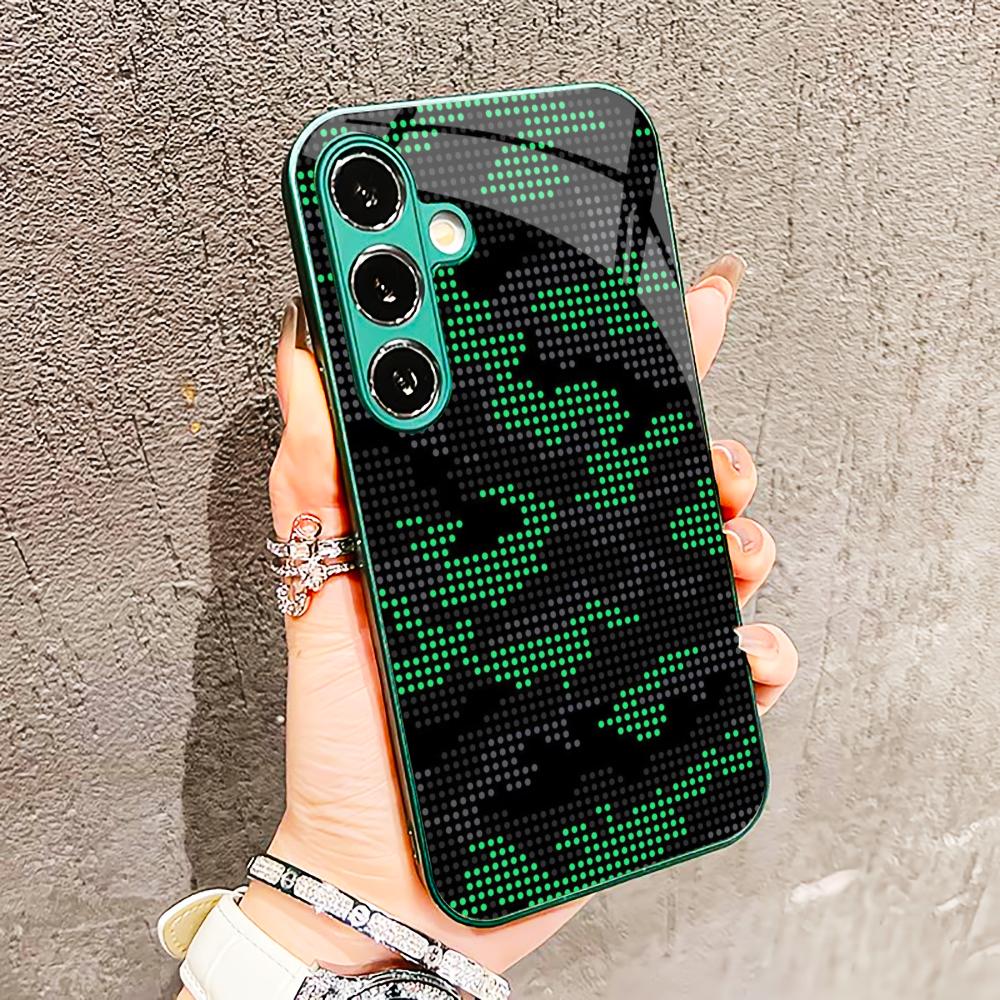 PhoneCase Atmosphere Simplicity High-end Electroplating Glass PhoneCase for Samsung Galaxy S26 S25 S24 S23 S22 S21 FE Ultra Plus