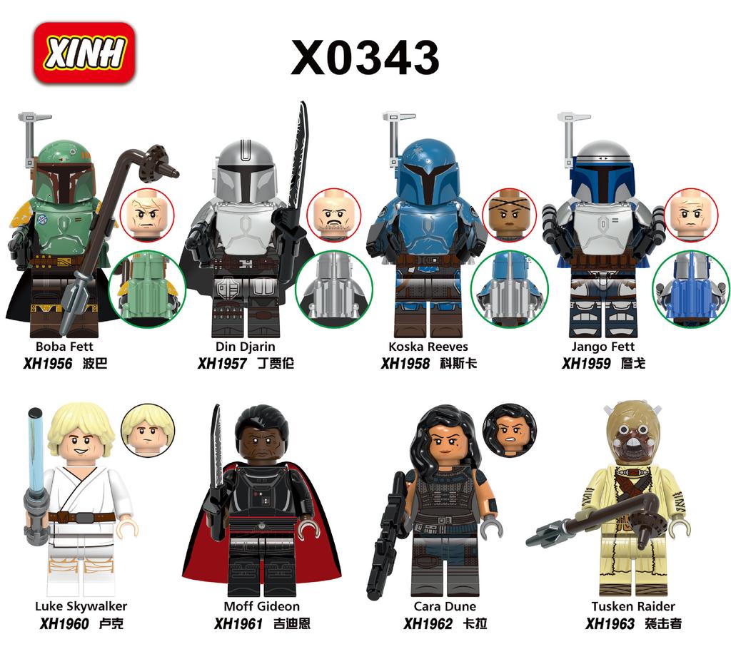 Star Wars Din Djarin Building Block Plastic Childern Edcation Present Birthday