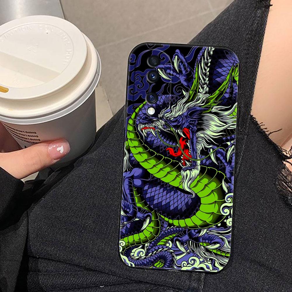 Mythische Drachen-Tiger-Handyhülle für HUAWEI NOVA 3I 7I 8I 9 HONOR 400 20 90 X5C X6B X7 X7B X7D X8 X8B X9 X9B X9D X9A Schutzhülle