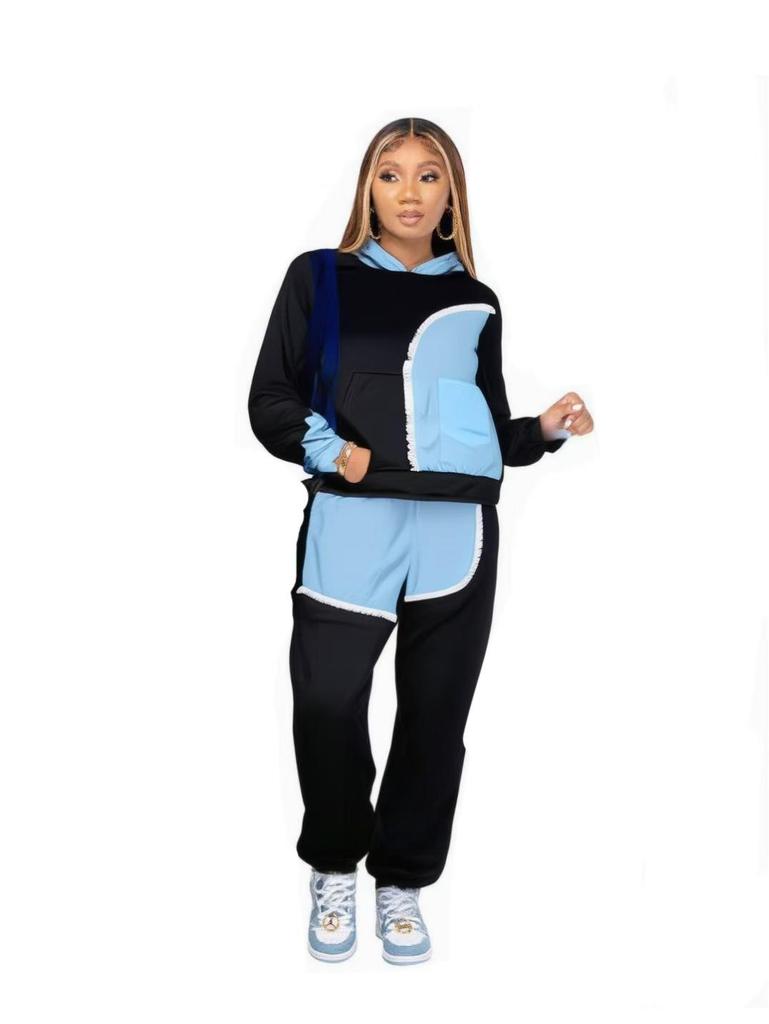 2025 European & American Women's Casual Fashion Hoodie Jogger Set - Versatile Two-Piece Sportswear