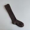 Ladies Fall Versatile Solid Color Cotton Thigh High Calf Socks