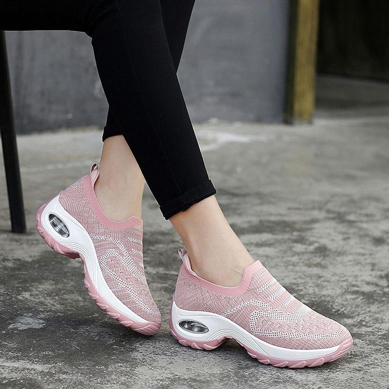 Women Fashion Casual Shoes Mesh Slip On Flats Loafers Ladies Designer Sneakers Hollow Out Breathable Women's Moccasins